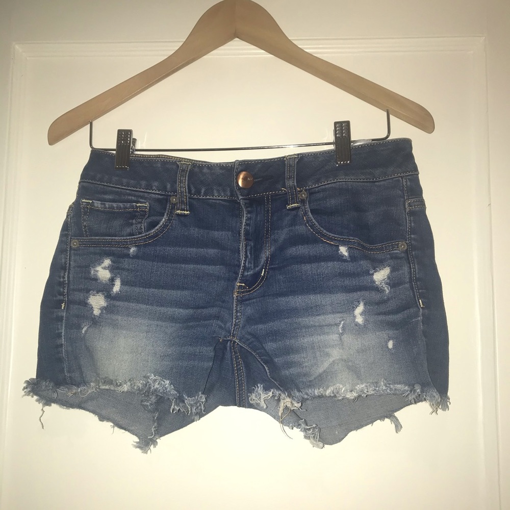 AMERICAN EAGLE blue denim shorts